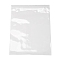 Polypropylene Zip Lock Bags, Top Seal, Resealable Bags, Self Seal Bag, Rectangle, Clear, 26x18cm, Unilateral Thickness: 2 Mil(0.06mm), Inner Measure: 25x18cm