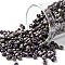 TOHO Round Seed Beads, Japanese Seed Beads, (615) Matte Color Iris Purple, 8/0, 3mm, Hole: 1mm, about 222pcs/bottle, 10g/bottle