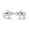 Brass Pendants, Cadmium Free & Nickel Free & Lead Free, Elephant, Real Platinum Plated, 11x15x6mm, Hole: 1.2mm