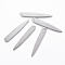 Tarnish Resistant 304 Stainless Steel Pendants, Stainless Steel Color, 36.5x5.5x0.8mm, Hole: 1.2mm
