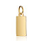 Ion Plating(IP) 304 Stainless Steel Pendants, with Jump Ring, Manual Polishing, Rectangle Charm, Stamping Blank Tag, Golden, 14x6x1mm, Hole: 3.5mm