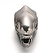 304 Stainless Steel Pendants, Animal Head, Antique Silver, 41x21x20.5mm, Hole: 13x10.5mm