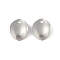 Non-Tarnish 201 Stainless Steel Charms, Oval Charm, Stainless Steel Color, 11x9x2mm, Hole: 1.4mm