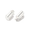 Brass Cord Ends, Column, 925 Sterling Silver Plated, 8x4mm, Hole: 1mm, Inner Diameter: 3mm