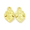 Rack Plating Alloy Pendants, Leaf Charms, Golden, 14x8.5x2.5mm, Hole: 1.8mm
