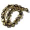 Handmade Foil Lampwork Beads Strands, Flower, Yellow, 14.5x13.5x7.5mm, Hole: 1.5mm, about 25pcs/strand, 14.02''(35.6cm)