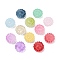 Transparent Glass Beads, Flowers, Baking Paint, Mixed Color, 16x15.5x7.5mm, Hole: 1.2mm