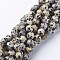 Natural Dalmatian Jasper Beads Strands, Round, 8mm, Hole: 1mm, 45~47pcs/strand, 38cm