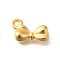 Ion Plating(IP) 304 Stainless Steel Pendants, Bowknot Charm, Real 18K Gold Plated, 11.5x16.5x6mm, Hole: 2.2mm
