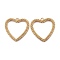 Brass Pendants, Long-Lasting Plated, Heart, Real 18K Gold Plated, 24.5x25x3mm, Hole: 1.5mm