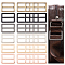 24Pcs 6 Colors Alloy Slider Buckles, Adjustable Buckle Fasteners, for Strap Leathercraft Bag Belt, Rectangle, Mixed Color, 39x27.9x4.2mm, Hole: 31.5x8.5mm, 4pcs/color