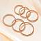 304 Stainless Steel Plain Band Rings, Light Gold, 2mm, Inner Diameter: 15.5~20.5mm