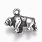 304 Stainless Steel Pendants, Zuni Bear, Antique Silver, 12x16x5mm, Hole: 1.5mm