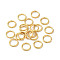 304 Stainless Steel Open Jump Rings, Real 18K Gold Plated, 6x0.8mm, Inner Diameter: 4mm