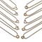 PVD Vacuum Plating 304 Stainless Steel Cubic Zirconia Pendant Necklace, with Rhinestone Cup Chains, Mixed Shapes, 16.54~16.81 inch(42~42.7cm), Pendant: 7~12.5x7~12mm