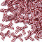 Handmade Woven Costume Accessories, Tartan Pattern Ribbon Bowknot, Brown, 22~26x25~35x2~5mm
