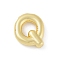 Rack Plating Brass Pendants, Long-Lasting Plated, Lead Free & Cadmium Free,  Real 18K Gold Plated, Letter Q, 18x16x4mm, Hole: 1.8mm
