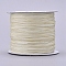 Nylon Thread, Nylon Jewelry Cord for Custom Woven Jewelry Making, Lemon Chiffon, 0.6mm, about 142.16 yards(130m)/roll