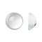Transparent Half Round Glass Cabochons,, Clear, 30~31x14~15mm