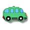 Vehicle Plastic Pendants, for Key Chain Bag Hanging Ornaments, Lime Green, 34.5x52.5x13.5mm, Hole: 3mm
