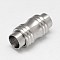 Tarnish Resistant Column 304 Stainless Steel Magnetic Clasps with Glue-in Ends, Frosted, Stainless Steel Color, 20x10mm, Hole: 6mm