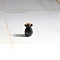 Glass Bottles Ornament, Micro Landscape Home Dollhouse Accessories, Pretending Prop Decorations, Black, 1.5x1.9cm