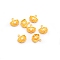 Alloy Pendants, Shell with Pearl Shape, Golden, 15x14.5x4.5mm, Hole: 1.6mm