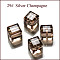 K9 Glass, Imitation Austrian Crystal Beads, Grade AAA, Faceted, Cube, BurlyWood, 4x4x4mm(size within the error range of 0.5~1mm), Hole: 0.7~0.9mm