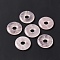 Natural Rose Quartz Pendants, Donut/Pi Disc Charm, 29~30x5~6mm, Hole: 6~7mm