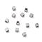 Tarnish Resistant 304 Stainless Steel Beads, Cube, Stainless Steel Color, 3x3x3mm, Hole: 1.6mm