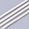 Faux Suede Cord, Faux Suede Lace, Floral White, 2.5~2.8x1.5mm, about 1.09 yards(1m)/strand