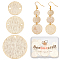 Beebeecraft 30Pcs/Box 3 Size Flat Round Link Connectors 24K Gold Plated Blank Tag Link Charms for Disc Earring Necklace Bracelet Jewelry Making(12/15/20mm)