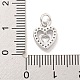Сердце из латуни с подвесками из циркония KK-Q814-07P-3