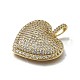 Латунные микро проложить кубического циркония подвески KK-C090-44G-2