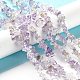 Нити бусин из натурального аметиста и цитрина G-E607-A12-4
