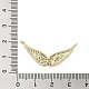 Латунные микропаве прозрачные подвески с фианитом KK-M275-18G-3