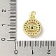 Латунные микро проложить кубического циркония подвески KK-M283-15F-02-3