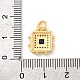 Латунные микро проложить кубического циркония подвески KK-U033-02G-03-3