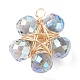 Стеклянные подвески из проволоки PALLOY-JF01319-02-3