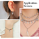 Подвески сплава Rhinestone ALRI-T008-01P-8
