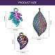 20шт 10 стиля подвески из сплава цвета радуги PALLOY-SZ0001-31-7