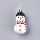 Рождество ручной работы Lampwork подвески LAMP-G141-03A-1