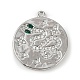 Латунные микро проложить кубического циркония подвески KK-M322-35P-1