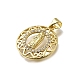 Латунные микро проложить кубического циркония подвески KK-C090-35G-06-2