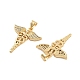 Подвески из латуни с прозрачным фианитом KK-U009-06D-G-2