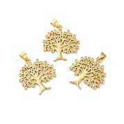 Подвески из кубического циркония с покрытием из латуни KK-O142-34G