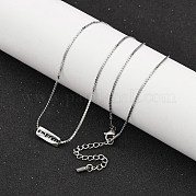 Ожерелья из змеевидной цепи из нержавеющей стали 304 NJEW-K255-33P