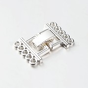 5 прядь из сплава и латунной складки на застежках PALLOY-N0112-02P
