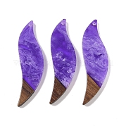 Большие подвески из смолы и дерева WOOD-F015-18F