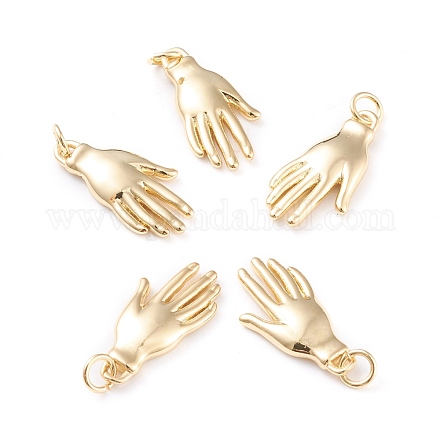Латунные подвески ZIRC-I043-20G-1